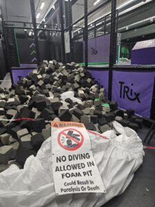 Warning: Foam Pit Safety Concerns Leading to Stricter Regulations - no diving in foam pit